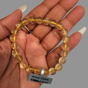 Lemon Citrine Beaded Bracelet